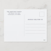 Peace Dove Love Joy Black Holiday Briefkaart (Achterkant)