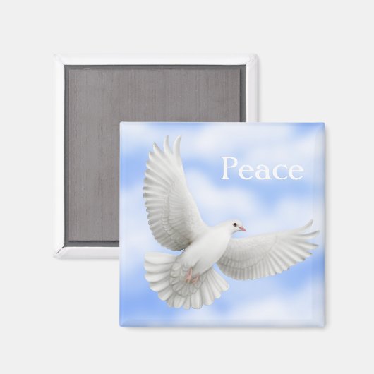 Peace Dove Magnet (Voorkant / Achterkant)