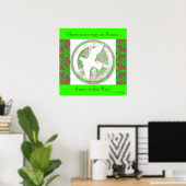 Peace Dove - Mandala Poster - met Quote.1 (Thuiskantoor)