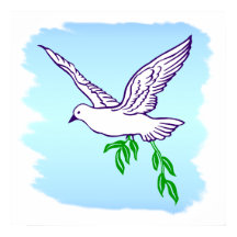 Peace Dove met Olive Branch Art Poster