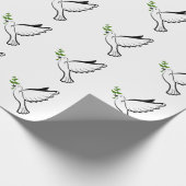 Peace Dove met Olive Branch Cadeaupapier (Hoek)
