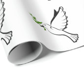 Peace Dove met Olive Branch Cadeaupapier (Rol Hoek)