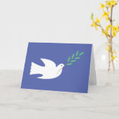 Peace Dove met Olive Branch-kaart Kaart (Gele Bloem)