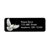Peace Dove met Olive Branch Label (Voorkant)