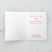 Peace Dove met Star Christmas Holiday Custom Feestdagen Kaart (Binnen)