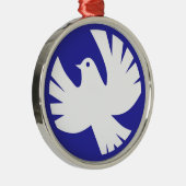 PEACE DOVE METALEN ORNAMENT (Rechts)