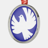 PEACE DOVE METALEN ORNAMENT (Links)