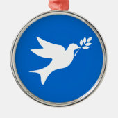 Peace Dove Metalen Ornament (Voorkant)