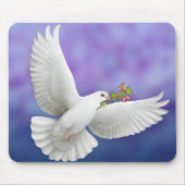 Peace Dove Mousepad Muismat (Voorkant)