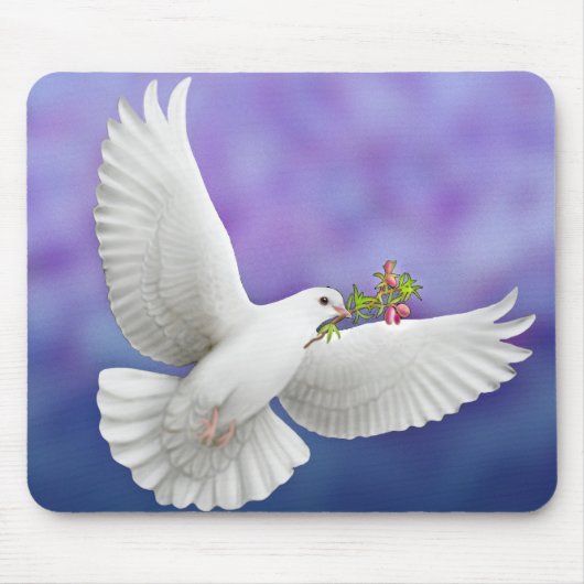 Peace Dove Mousepad Muismat (Voorkant)