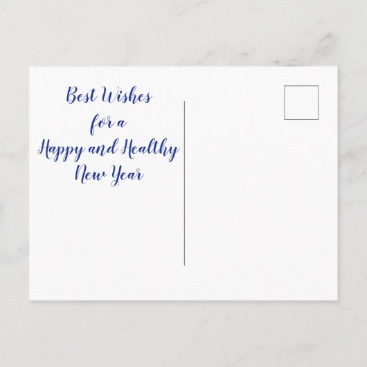 Peace Dove Nieuwjaar Briefkaart (Achterkant)