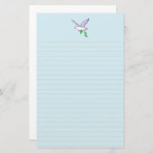 Peace Dove Olive Brance Golden Lined Stationery Briefpapier (Voorkant / Achterkant)