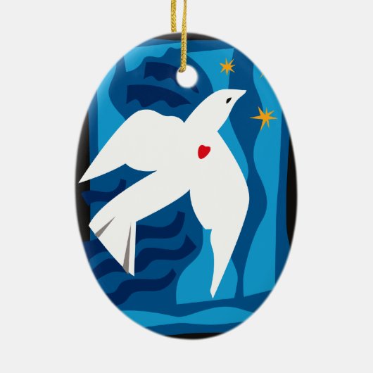 Peace Dove Ornament (Achterkant)