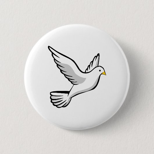 Peace Dove Patches & Buttonnen Ronde Button 5,7 Cm (Voorkant)