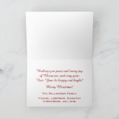 Peace Dove Patriotic Christmas Kaart (Binnen)