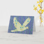 Peace Dove Pattern op Pattern Art Note Kaart 1 (Gele Bloem)