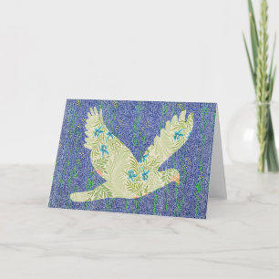 Peace Dove Pattern op Pattern Art Note Kaart 1