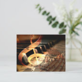 Peace Dove Piano Teacher Christmas Briefkaart (Staand voorkant)