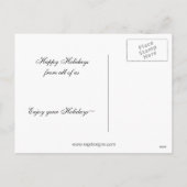 Peace Dove Piano Teacher Christmas Briefkaart (Achterkant)
