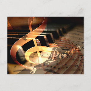 Peace Dove Piano Teacher Christmas Briefkaart