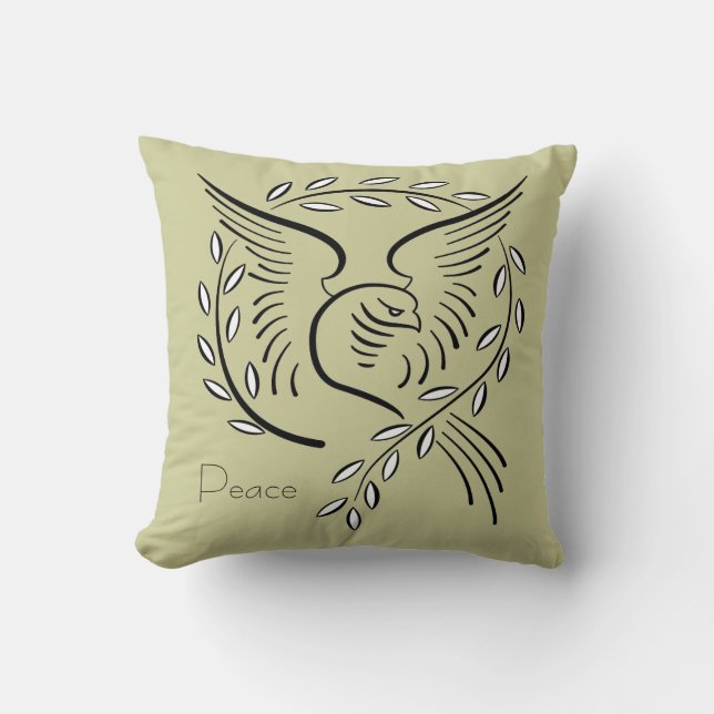 Peace Dove Pillow Kussen (Voorkant)
