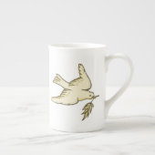 Peace Dove Porselein Kop (Rechts)