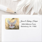 Peace Dove Return-adreslabel Etiket (Insitu)