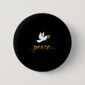 Peace Dove  Ronde Button 5,7 Cm (Voorkant)