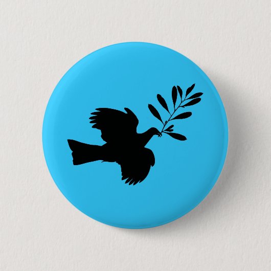Peace Dove Ronde Button 5,7 Cm (Voorkant)