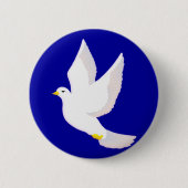 Peace Dove Ronde Button 5,7 Cm (Voorkant)