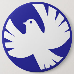 PEACE DOVE RONDE BUTTON 6,0 CM