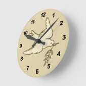 Peace Dove Ronde Klok (Hoek)