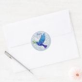Peace Dove Ronde Sticker (Envelop)