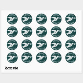Peace Dove Ronde Sticker (Vel)