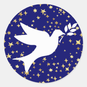 Peace Dove Ronde Sticker