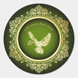 Peace Dove Ronde Sticker
