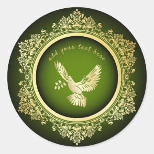 Peace Dove Ronde Sticker