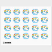 Peace Dove Ronde Sticker (Vel)