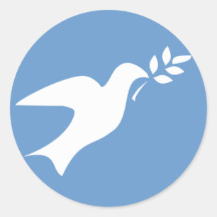 Peace Dove Ronde Sticker