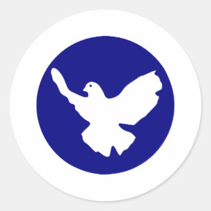 Peace Dove Ronde Sticker