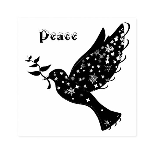 Peace Dove Rubberstempel (Afrduk)