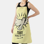 Peace Dove Schort - "Vrede zij met jullie allen!" (Insitu)