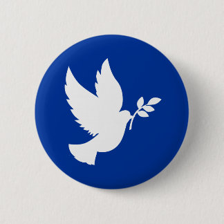 Peace Dove Silhouette Ronde Button 5,7 Cm