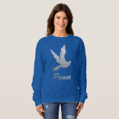 Peace Dove Silver Gradient Trui (Voorkant volledig)
