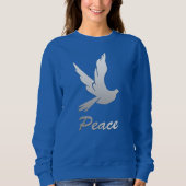 Peace Dove Silver Gradient Trui (Voorkant)