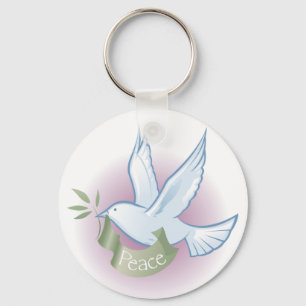 Peace Dove Sleutelhanger