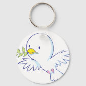 Peace Dove Sleutelhanger (Voorkant)