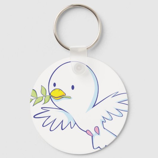 Peace Dove Sleutelhanger (Voorkant)