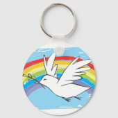 Peace Dove Sleutelhanger (Voorkant)