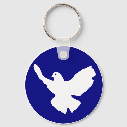 Peace Dove Sleutelhanger (Voorkant)